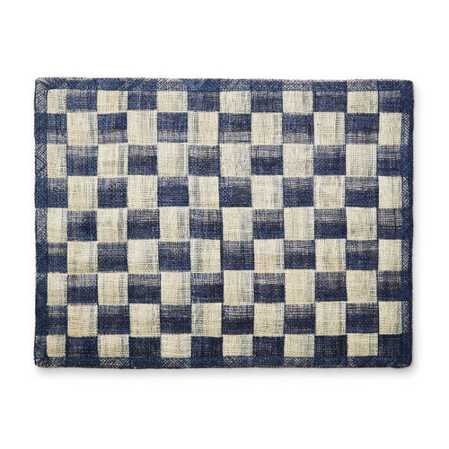 Navy Sinamay Placemats, Set of 4