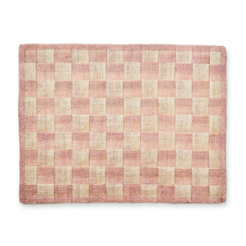 Pink Sinamay Placemats, Set of 4