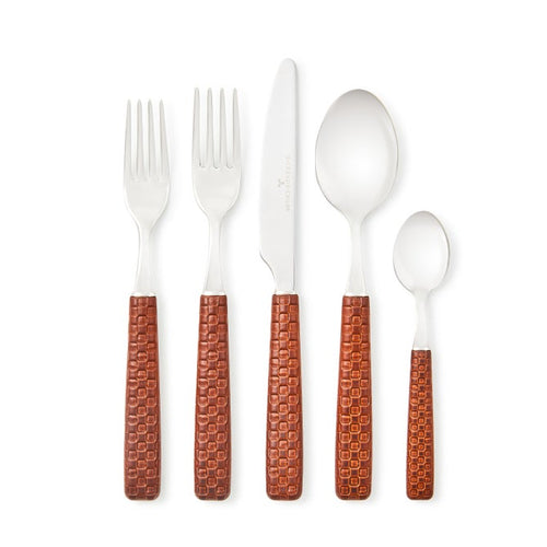 Everyday Leather 5-Piece Place Setting