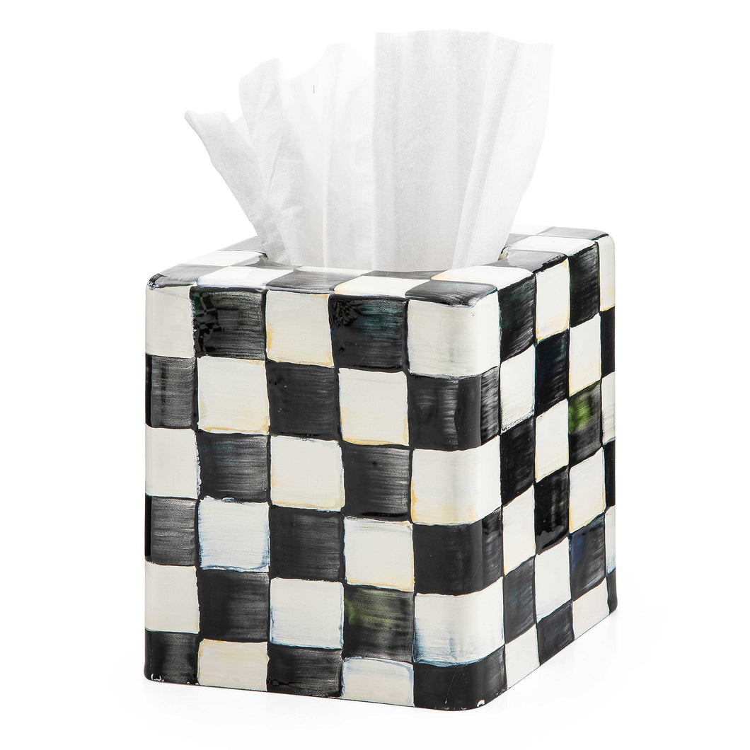 Courtly Check Boutique Tissue Box Cover