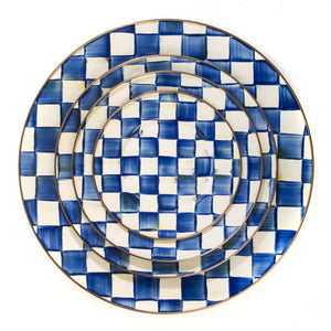 Royal Check Enamel Serving Platter