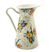 Cargar imagen en el visor de la galería, Wildflowers Enamel Large Practical Pitcher - Green