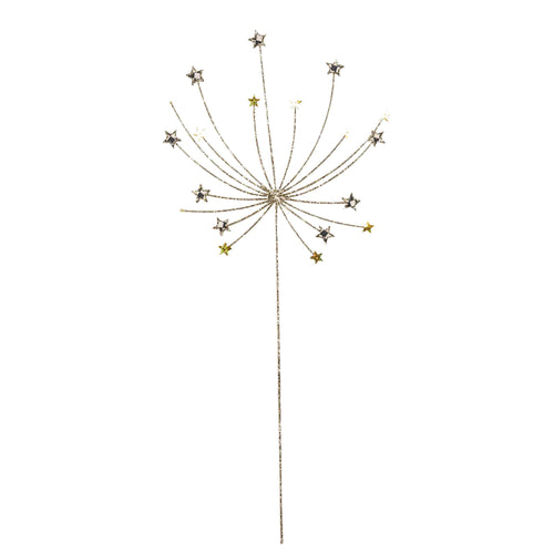 Glam Up Wire Glittered Starburst Pick - Large