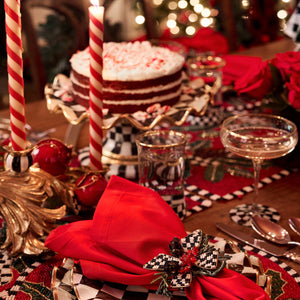 Candy Cane Dinner Candles - Set of 2