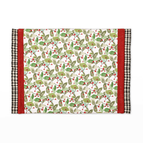 Holly Ruffle Placemat