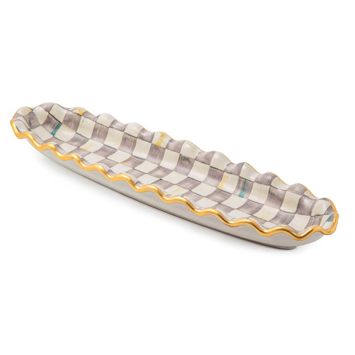 Sterling Check Hors d'Oeuvre Tray