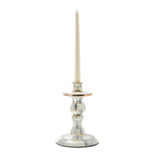 Cargar imagen en el visor de la galería, Sterling Check Enamel Candlestick - Small