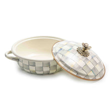Cargar imagen en el visor de la galería, Sterling Check Enamel Casserbole - Medium