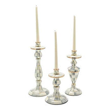 Cargar imagen en el visor de la galería, Sterling Check Enamel Candlestick - Medium