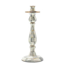 Cargar imagen en el visor de la galería, Sterling Check Enamel Candlestick - Large