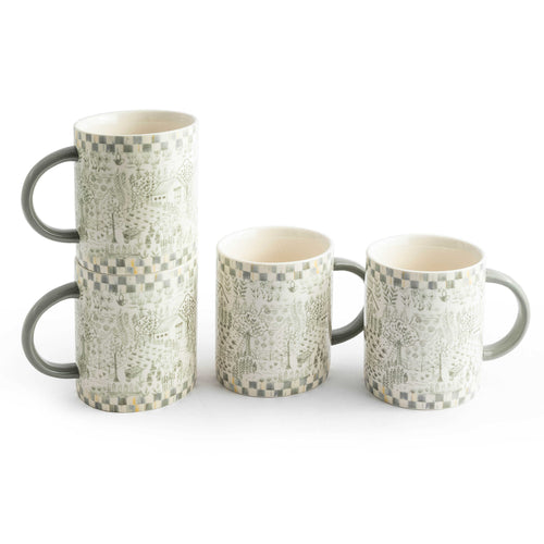 Sterling Cottage Mugs, Set of 4