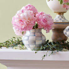 Cargar imagen en el visor de la galería, Sterling Check Enamel Vase