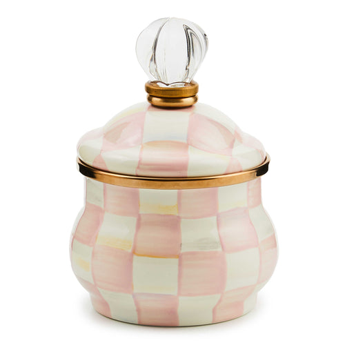 Rosy Check Lidded Sugar Bowl