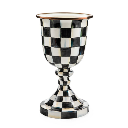 Courtly Check Pedestal Vase
