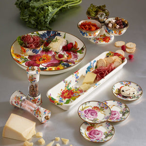 White Flower Market Abundant Bowl