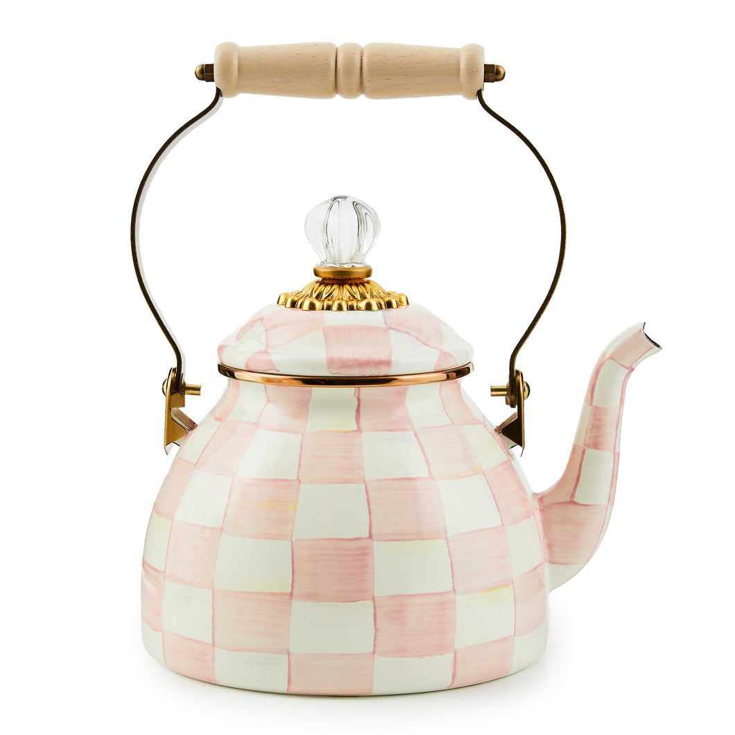 Rosy Check 2 Quart Tea Kettle