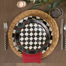 Cargar imagen en el visor de la galería, Tartan Black Dinner Plate