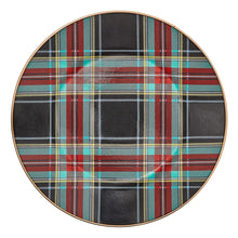 Cargar imagen en el visor de la galería, Tartan Black Dinner Plate