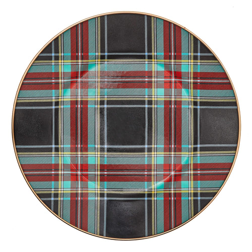 Tartan Black Dinner Plate