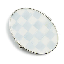 Cargar imagen en el visor de la galería, Sterling Check Silver Plated Compact Mirror