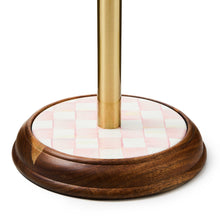Cargar imagen en el visor de la galería, Rosy Check Wood Paper Towel Holder