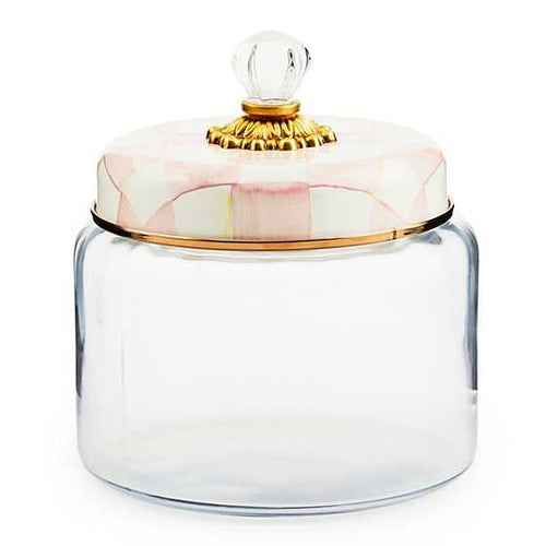 Rosy Check Kitchen Canister - Medium