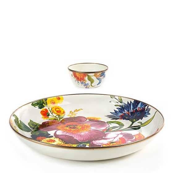 White Flower Market Chip & Dip Set