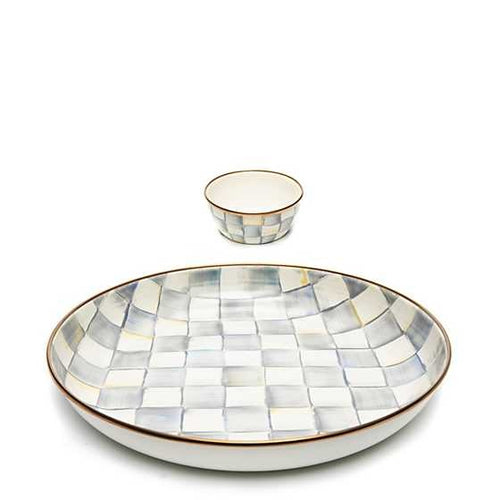Sterling Check Chip & Dip Set