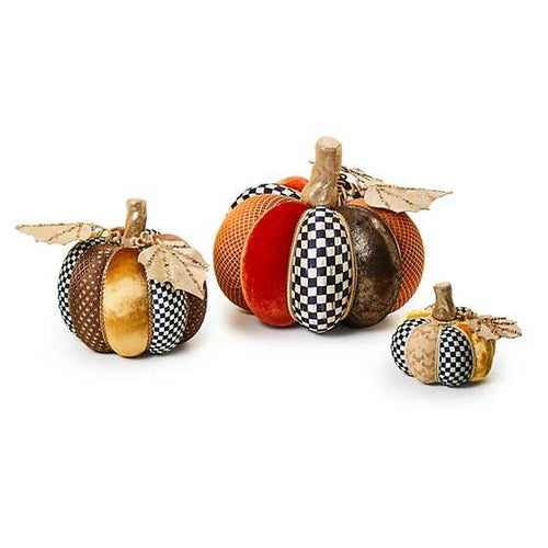 Autumnology Velvet Pumpkins - Set of 3