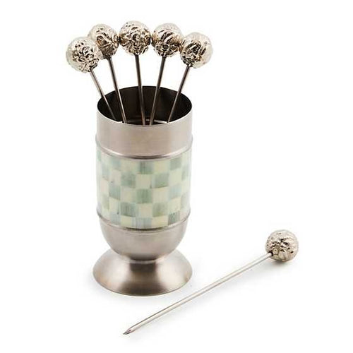 Sterling Check Supper Club Pick Set