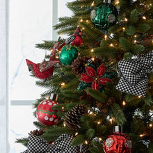 Cargar imagen en el visor de la galería, Poinsettia Beaded Ornament