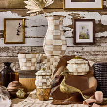 Cargar imagen en el visor de la galería, Mocha Check Lidded Sugar Bowl