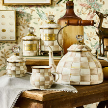 Cargar imagen en el visor de la galería, Mocha Check Lidded Sugar Bowl
