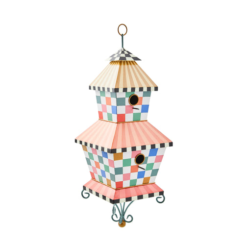 Dolce Vita Check Birdhouse
