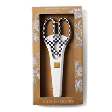 Cargar imagen en el visor de la galería, Black &amp; White Check Kitchen Shears