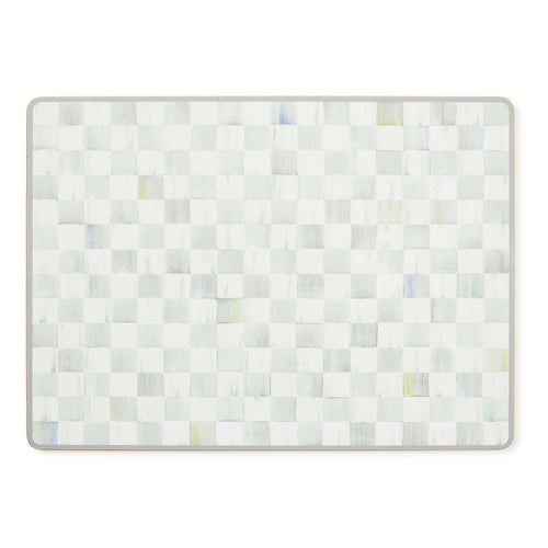 Sterling Check Cork Back Placemats, Set of 4