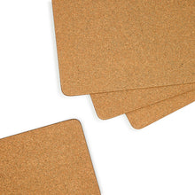 Cargar imagen en el visor de la galería, Mocha Check Cork Back Placemats, Set of 4
