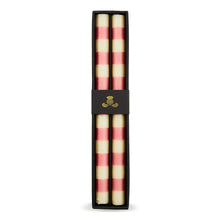 Cargar imagen en el visor de la galería, Bands Pink Dinner Candles, Set of 2