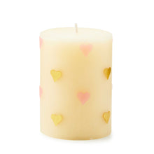 Cargar imagen en el visor de la galería, Pink Hearts 4&quot; Pillar Candle