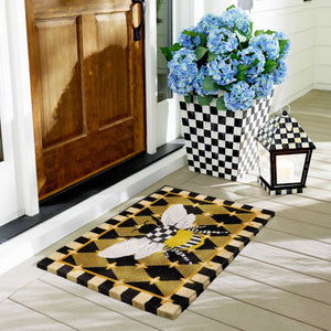 Honeycomb with Bees Entrance Mat