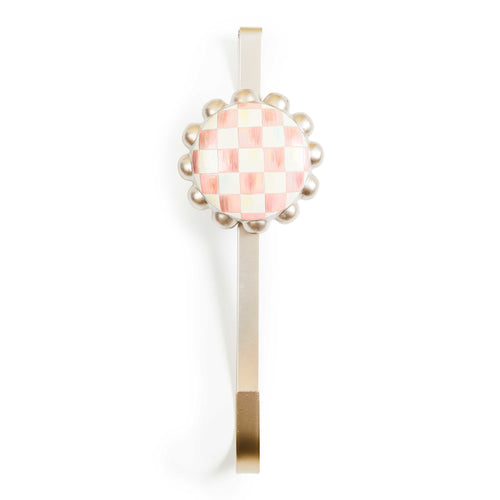 Rosy Check Wreath Hanger