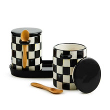 Cargar imagen en el visor de la galería, Courtly Check Farmhouse Canisters, Set of 2