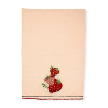 Cargar imagen en el visor de la galería, Strawberry Embroidered Dish Towels, Set of 2