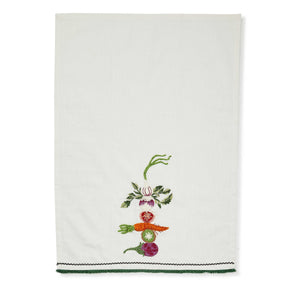 Vegetable Embroidered Dish Towels, Set of 2