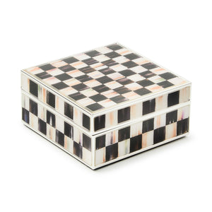 Courtly Check Silver Plated Trinket Box