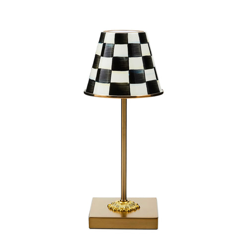 Courtly Check LED Rechargeable Cafe Table Lamp