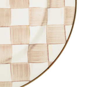 Mocha Check Serving Platter