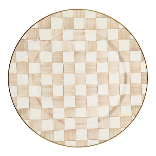 Mocha Check Serving Platter