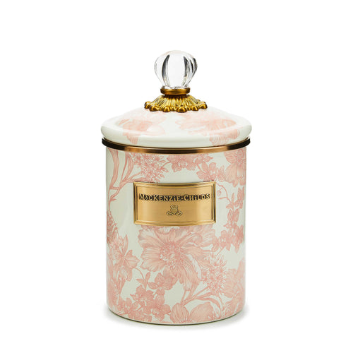 Rosy English Garden Medium Canister