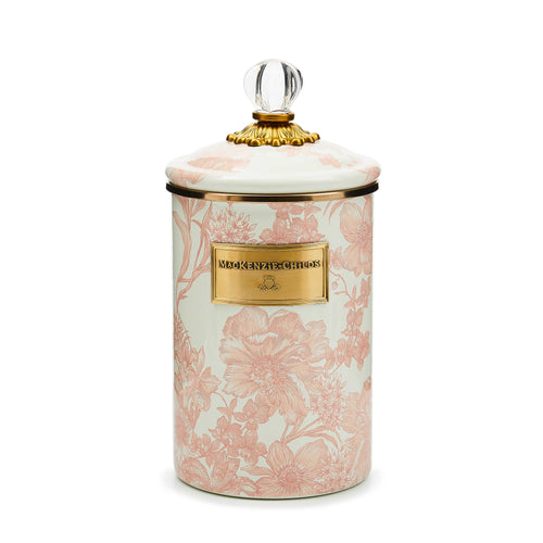 Rosy English Garden Large Canister